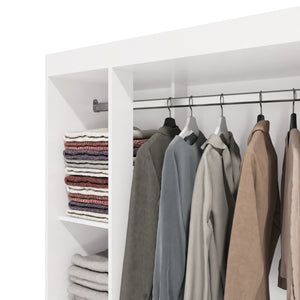 Placard Ropero 3 Puertas 2 Cajones 182cm Kappesberg Blanco