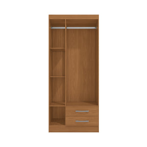 Placard Ropero 3 Puertas 2 Cajones 182cm Kappesberg Canela