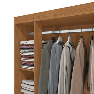Placard Ropero 3 Puertas 2 Cajones 182cm Kappesberg Canela