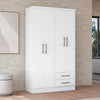 Placard Ropero 4 Puertas 2 Cajones 182cm Kappesberg Blanco