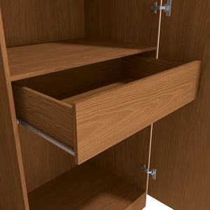 Ropero Closet Individual Kappesberg 4 Puertas 1 Cajón Canela
