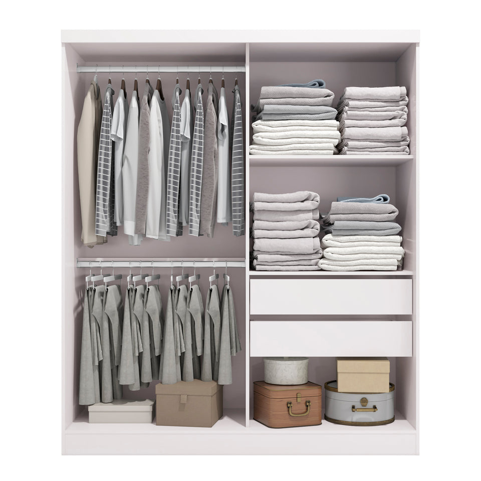 Ropero Closet Individual Kappesberg 2 Puertas Blanco