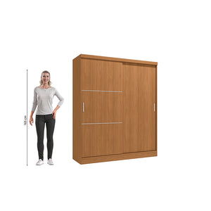 Ropero Closet Individual Kappesberg 2 Puertas Canela