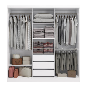Ropero Closet Matrimonial Kappesberg 3 Puertas Blanco