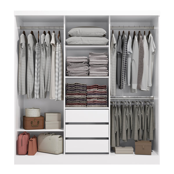 Ropero Closet Matrimonial Kappesberg 3 Puertas Blanco