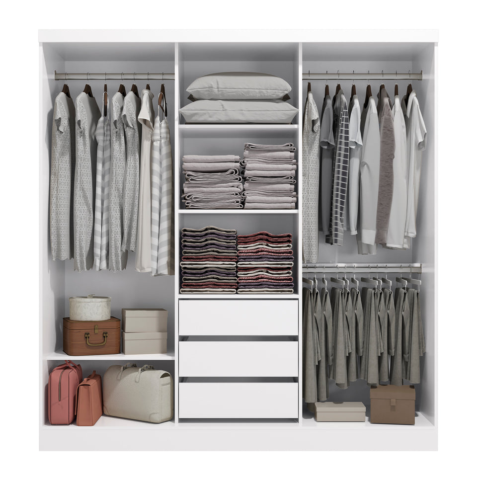 Ropero Closet Matrimonial Kappesberg 3 Puertas Blanco