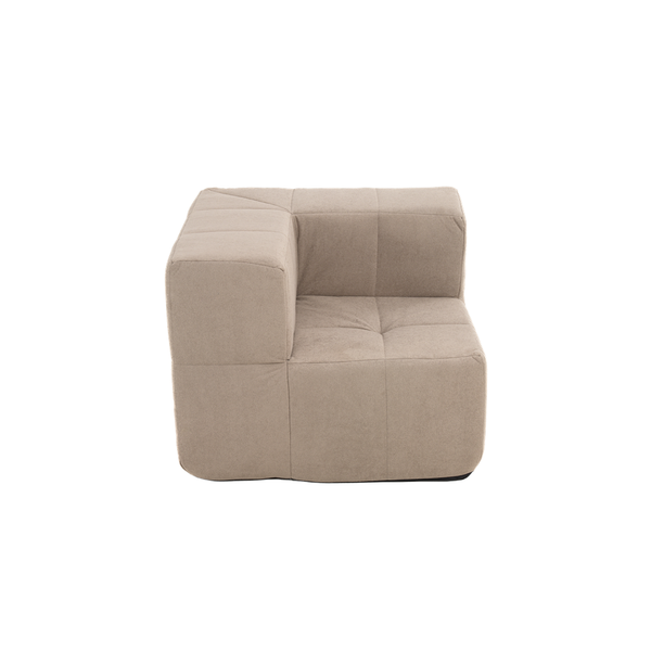 Sillón Módulo Esquinero 86cm Bouclé Kappesberg Capuccino