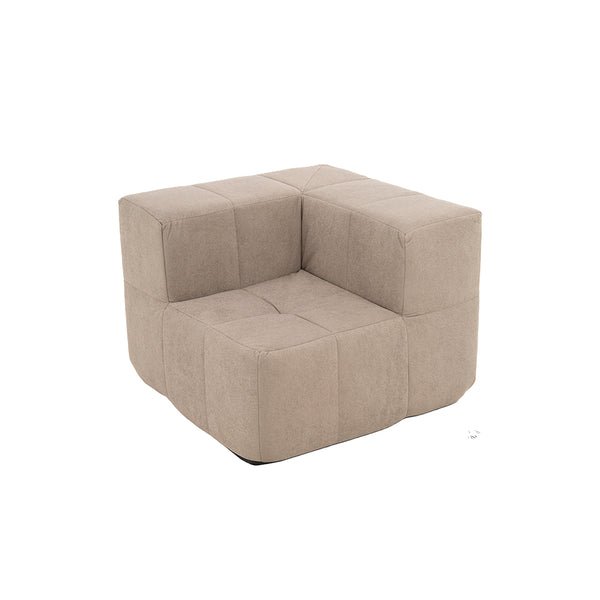 Sillón Módulo Esquinero 86cm Bouclé Kappesberg Capuccino