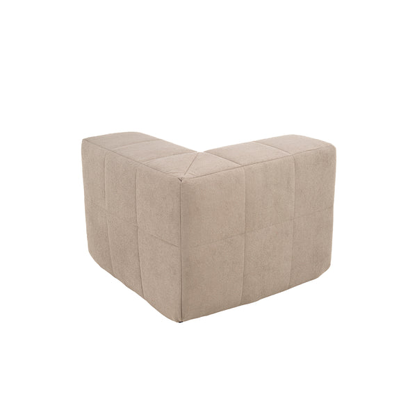 Sillón Módulo Esquinero 86cm Bouclé Kappesberg Capuccino