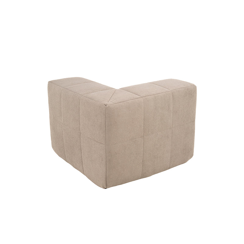 Sillón Módulo Esquinero 86cm Bouclé Kappesberg Capuccino