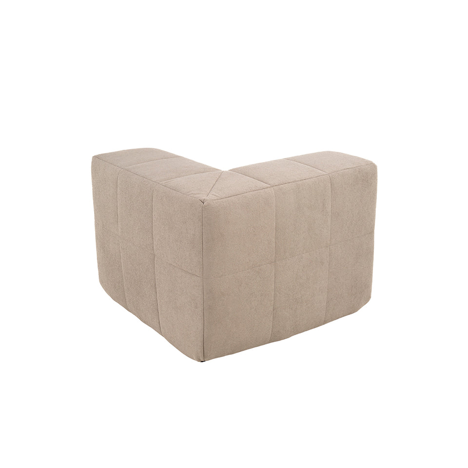Sillón Módulo Esquinero 86cm Bouclé Kappesberg Capuccino
