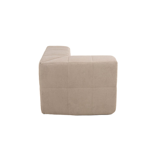 Sillón Módulo Esquinero 86cm Bouclé Kappesberg Capuccino