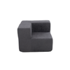 Sillón Módulo Esquinero 86cm Bouclé Kappesberg Azul Titanio