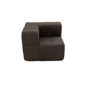 Sillón Módulo Esquinero 86cm Bouclé Kappesberg Chocolate