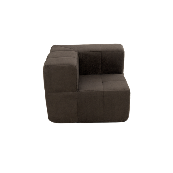 Sillón Módulo Esquinero 86cm Bouclé Kappesberg Chocolate