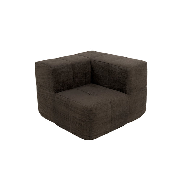 Sillón Módulo Esquinero 86cm Bouclé Kappesberg Chocolate
