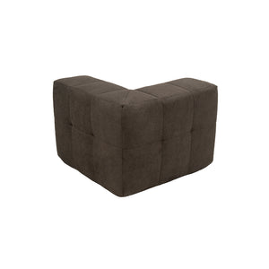 Sillón Módulo Esquinero 86cm Bouclé Kappesberg Chocolate
