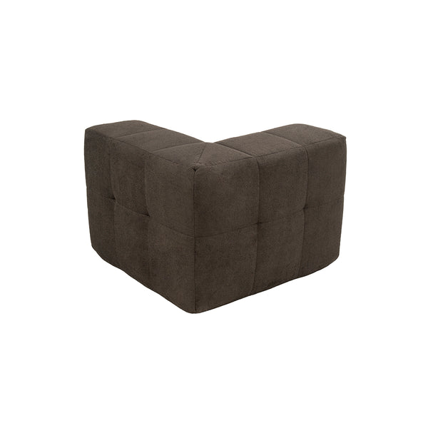 Sillón Módulo Esquinero 86cm Bouclé Kappesberg Chocolate