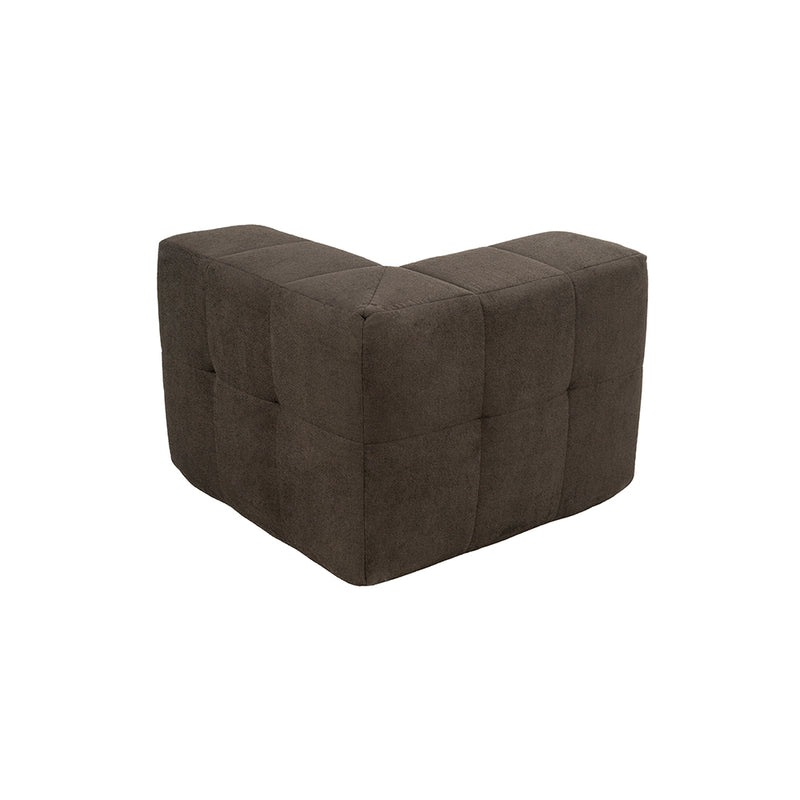 Sillón Módulo Esquinero 86cm Bouclé Kappesberg Chocolate