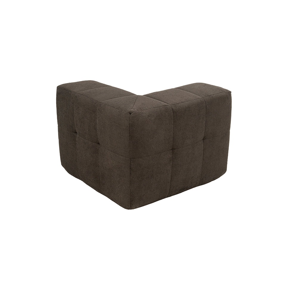 Sillón Módulo Esquinero 86cm Bouclé Kappesberg Chocolate