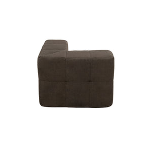 Sillón Módulo Esquinero 86cm Bouclé Kappesberg Chocolate