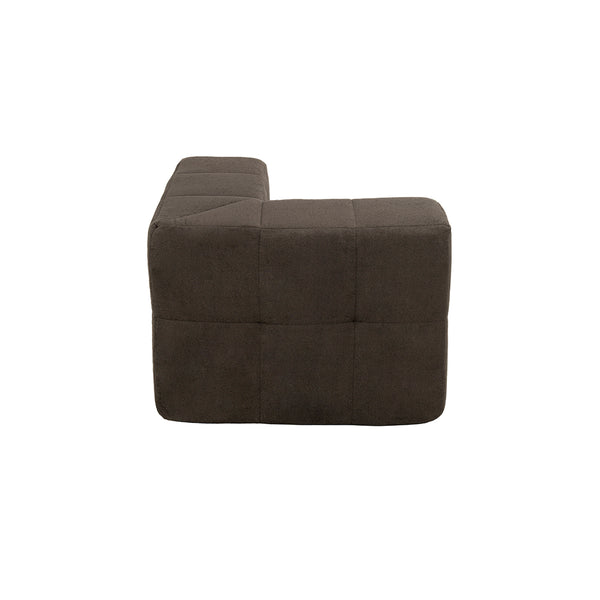 Sillón Módulo Esquinero 86cm Bouclé Kappesberg Chocolate