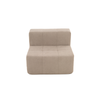 Sillón Módulo Central 84cm Bouclé Kappesberg Capuccino