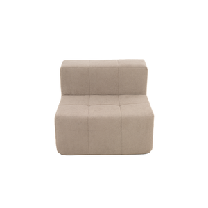 Sillón Módulo Central 84cm Bouclé Kappesberg Capuccino