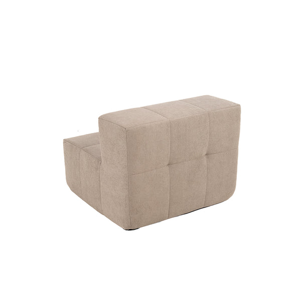 Sillón Módulo Central 84cm Bouclé Kappesberg Capuccino