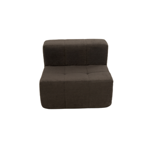 Sillón Módulo Central 84cm Bouclé Kappesberg Chocolate