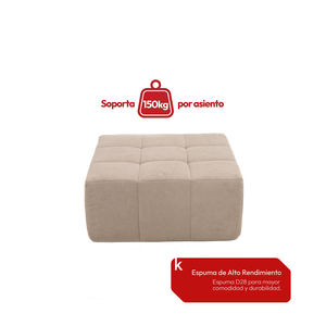 Puff Modular 86cm Bouclé Kappesberg Capuccino