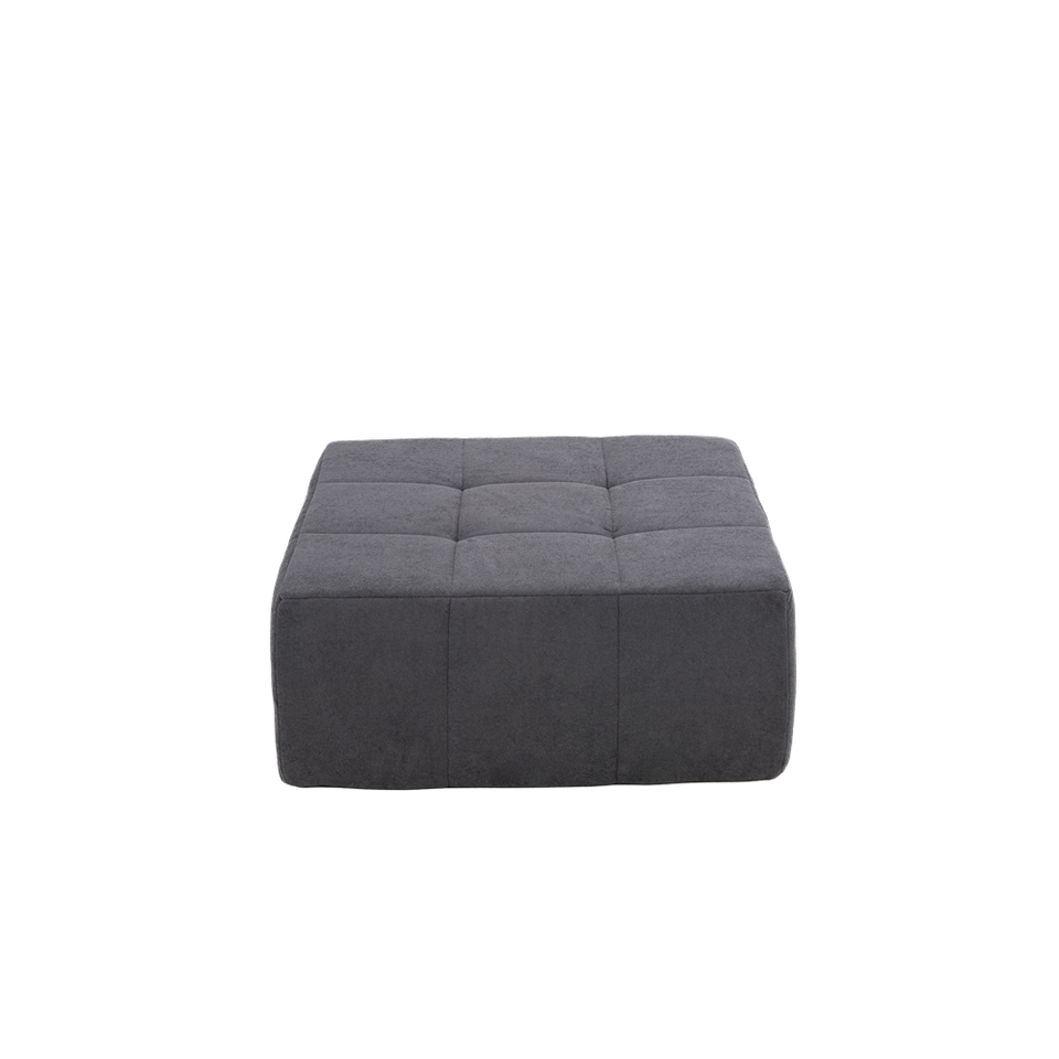 Puff Modular 86cm Bouclé Kappesberg Azul Titanio