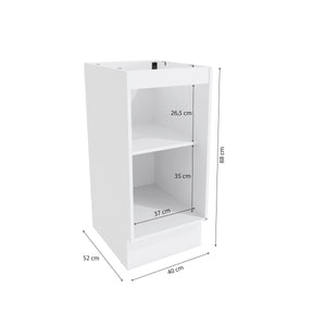 Bajo Mesada 40cm MDF 1 Puerta Kappesberg Blanco/Azul
