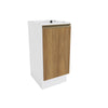 Bajo Mesada 40cm MDF 1 Puerta Kappesberg Blanco/Marrón