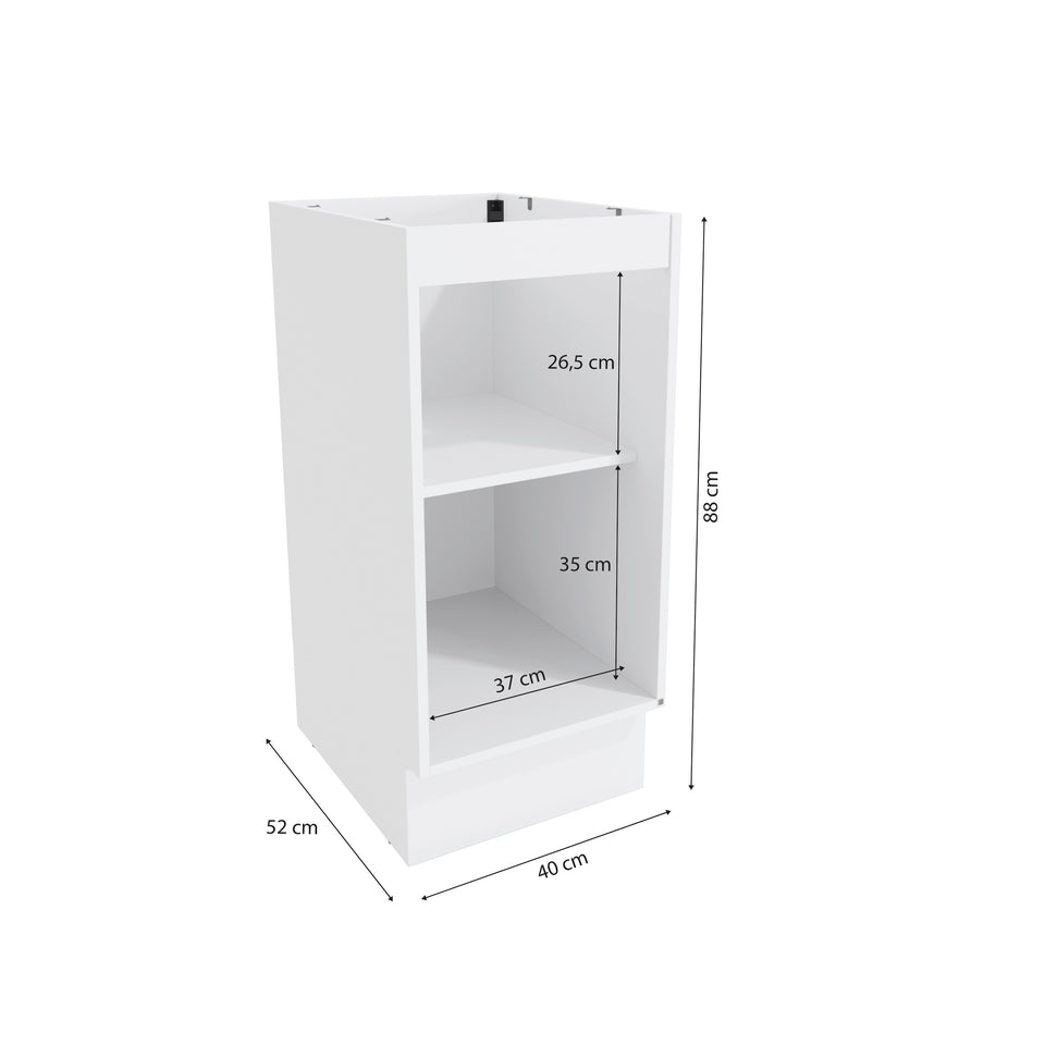 Bajo Mesada 40cm MDF 1 Puerta Kappesberg Blanco/Verde