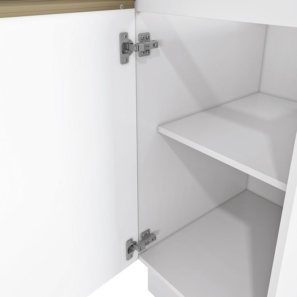 Bajo Mesada 40cm MDF 1 Puerta Kappesberg Blanco