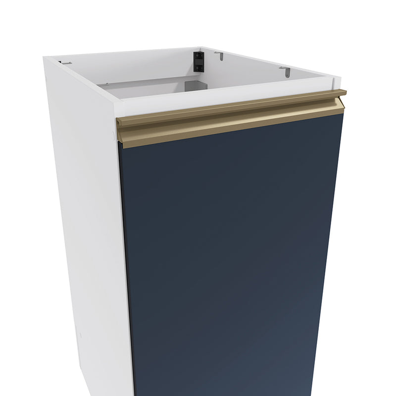 Bajo Mesada 40cm MDF 1 Puerta Kappesberg Blanco/Azul