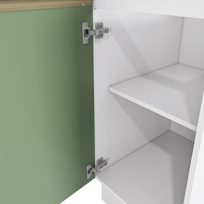 Bajo Mesada 40cm MDF 1 Puerta Kappesberg Blanco/Verde