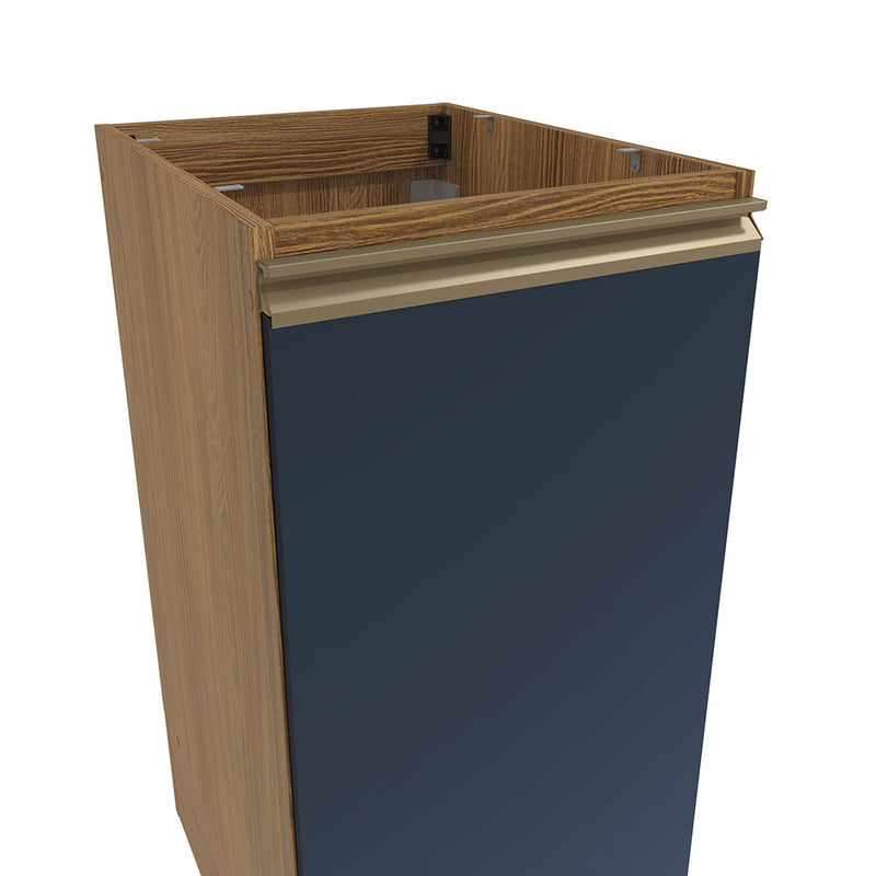 Bajo Mesada 40cm MDF 1 Puerta Kappesberg Marrón/Azul