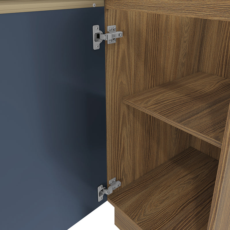 Bajo Mesada 40cm MDF 1 Puerta Kappesberg Marrón/Azul
