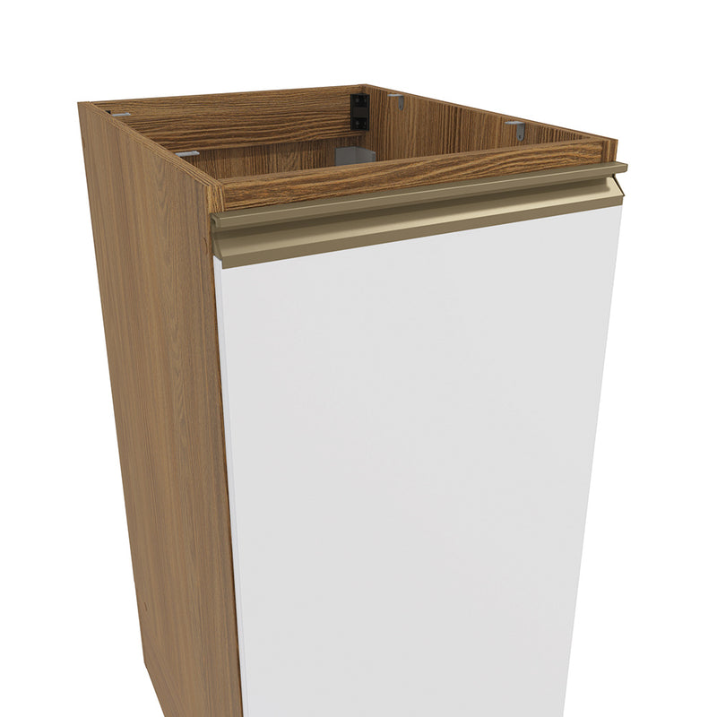 Bajo Mesada 40cm MDF 1 Puerta Kappesberg Marrón/Blanco