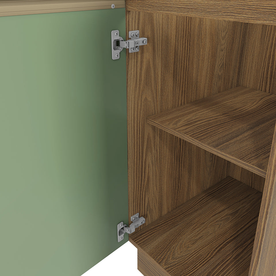 Bajo Mesada 40cm MDF 1 Puerta Kappesberg Marrón/Verde