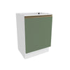 Bajo Mesada 60cm MDF 1 Puerta Kappesberg Blanco/Verde