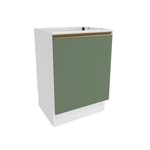 Bajo Mesada 60cm MDF 1 Puerta Kappesberg Blanco/Verde