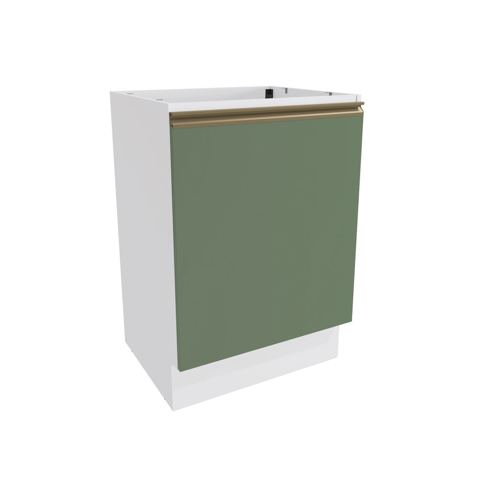 Bajo Mesada 60cm MDF 1 Puerta Kappesberg Blanco/Verde