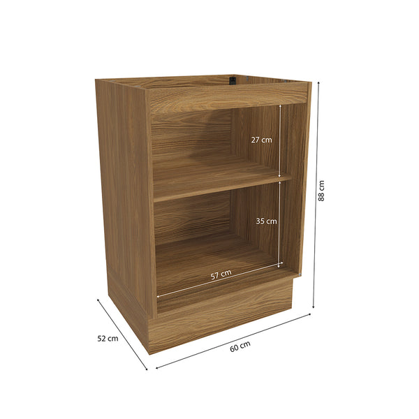 Bajo Mesada 60cm MDF 1 Puerta Kappesberg Marrón/Azul