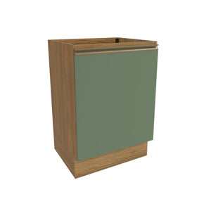 Bajo Mesada 60cm MDF 1 Puerta Kappesberg Marrón/Verde