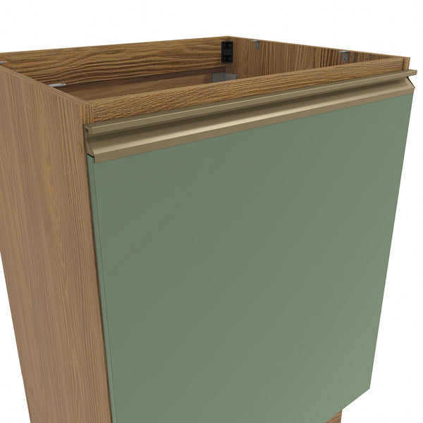 Bajo Mesada 60cm MDF 1 Puerta Kappesberg Marrón/Verde