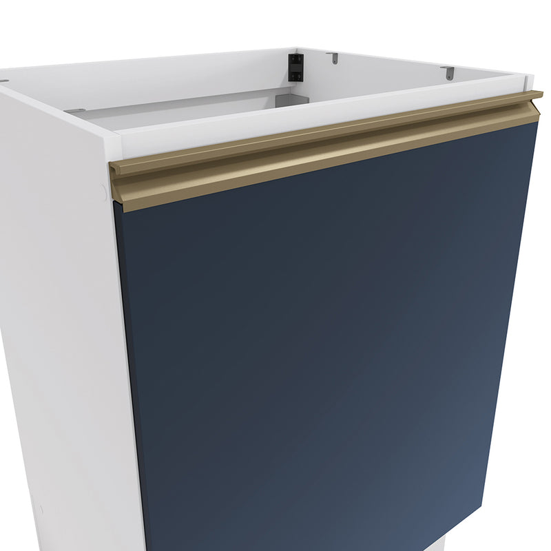 Bajo Mesada 60cm MDF 1 Puerta Kappesberg Blanco/Azul