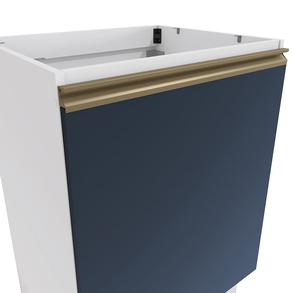 Bajo Mesada 60cm MDF 1 Puerta Kappesberg Blanco/Azul
